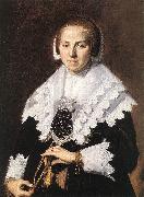 HALS, Frans Portrait of a Woman Holding a Fan oil painting artist